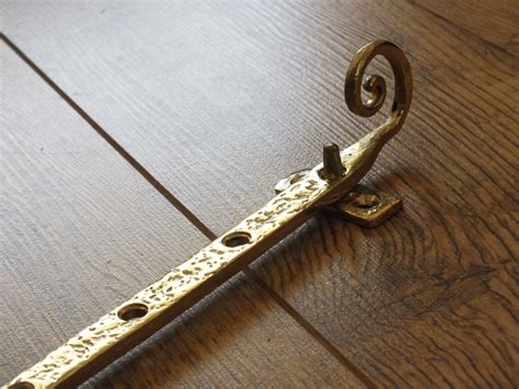 Cast Brass Monkey Tail Stay British Ironmongery