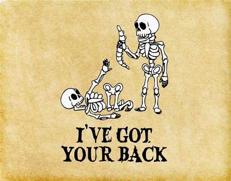 Ive Got Your Back Svg Funny Skeleton Halloween Svg Skeleton Etsy