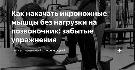 Как накачать икроножные мышцы без нагрузки на позвоночник: забытые ...