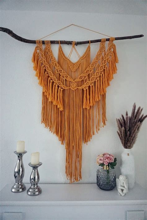 Wandbehang Makramee Tassel Necklace Jewelry Decor