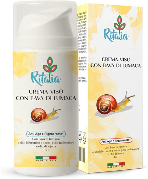 Ml Crema Viso Bava Di Lumaca Pura Al E Acido Ialuronico Di