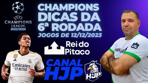 CHAMPIONS LEAGUE ANÁLISES E DICAS NO REI DO PITACO YouTube