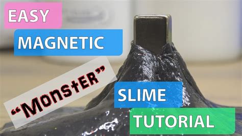 Easy Magnetic Monster Slime Tutorial For Beginners Cool Science Experiment Youtube