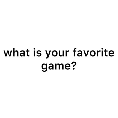 What Is Your Favorite Game 🤔 Youtube