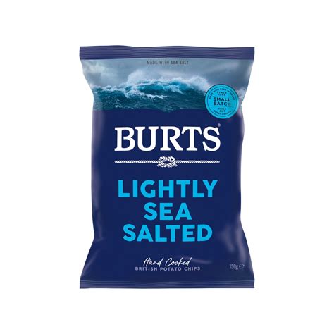 Burts Lightly Sea Salted Potato Chips G Shopee Singapore