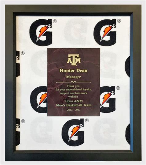 Gatorade towel | Laura's Custom Framing