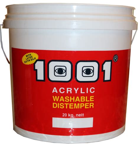 1001 Acrylic Washable Distemper Glossy 1001 Paints