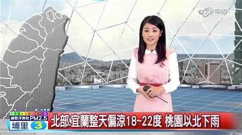 劉品薇天氣報報 台南以北清晨低溫1字頭 西部宜蘭都偏冷│中視新聞 20161202 Youtube