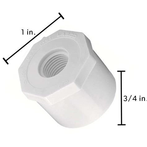 Pvc Fittings Sch Pvc Bushing In X In Spigot X