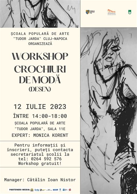 Școala Populară De Arte „tudor Jarda” Cluj Napoca Workshop Crochiuri