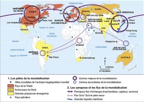 Pôles Et Flux De La Mondialisation Annale Corrigée Ancien Programme