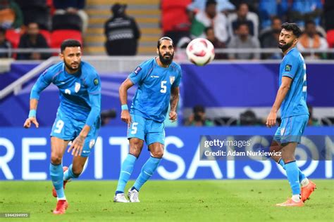 Sandesh Jhingan Of India Looks At The Ball During The Afc Asian Cup