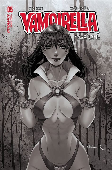 Nov Vampirella Year One Cvr U Copy Foc Incv Turner B W