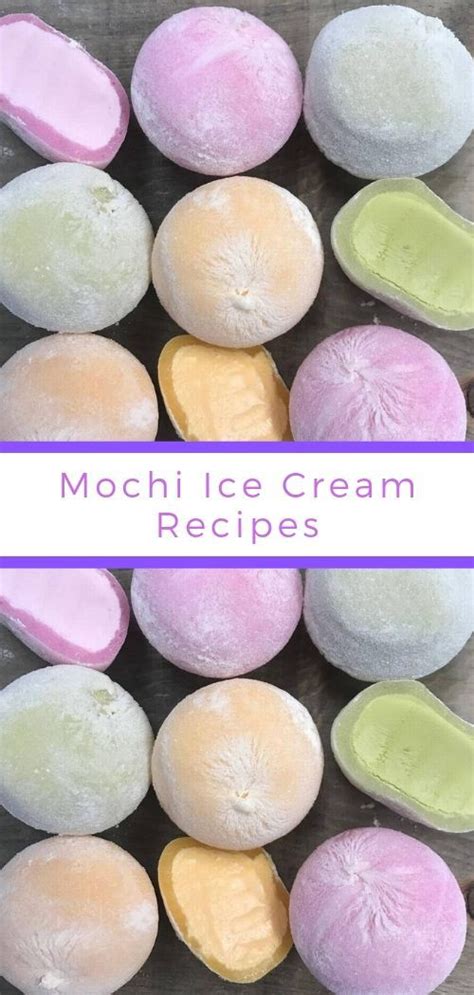 Mochi Ice Cream Recipes On A Wooden Table