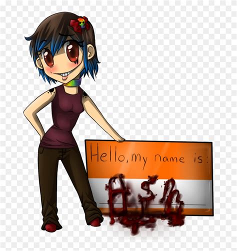 Hello, My Name Is By Accursedasche - Cartoon - Free Transparent PNG ...