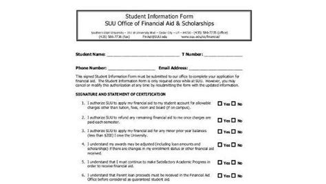 Free 10 Sample Student Information Forms In Pdf Excel Ms Word