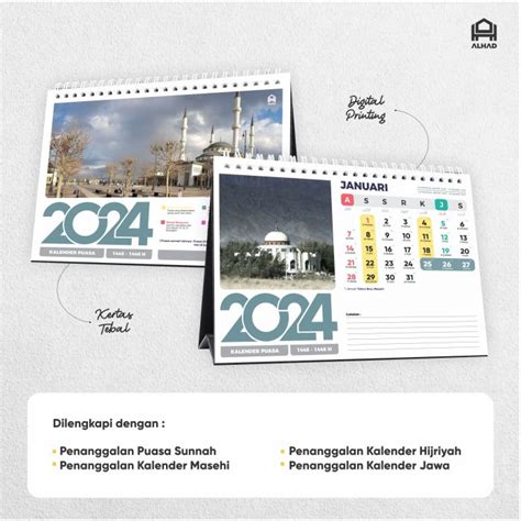 Jual Kalender Meja 2024 I Kalender Puasa Sunnah I Lengkap I Bisa Custom 1 Sisi Shopee Indonesia