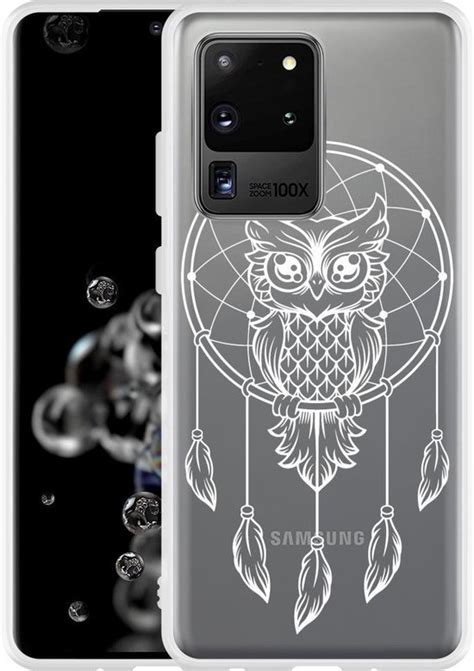 Samsung Galaxy S20 Ultra Hoesje Dream Owl Mandala White Bol