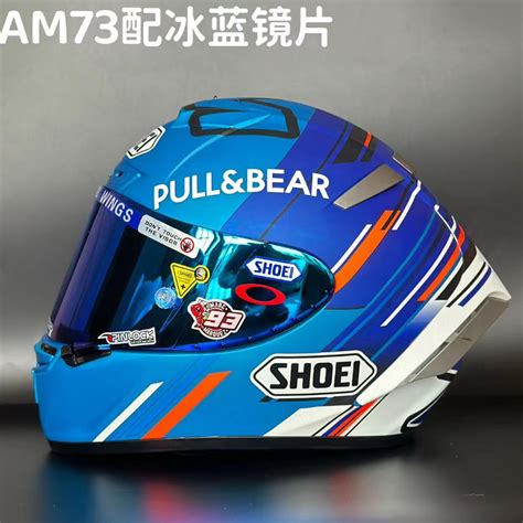 Shoei X Am Am Matt Blue Pull Bear Bmw Yamaha S Rr