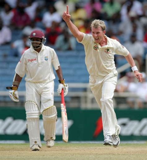 Brett Lee Celebrates One Of His Wickets ESPNcricinfo