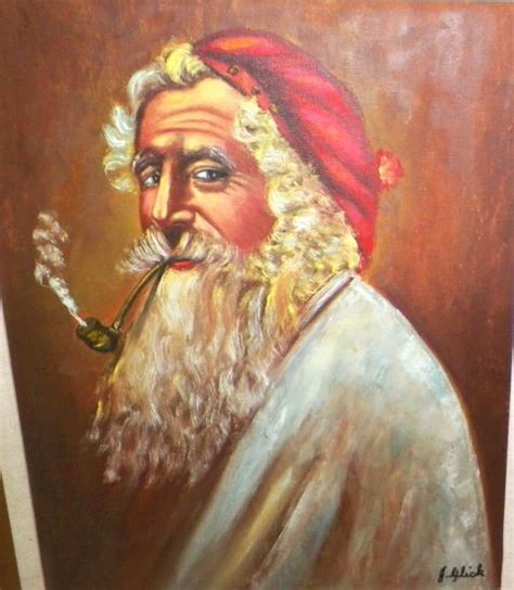 Help with signature on cool, old school looking Santa Claus painting | Antiques Board