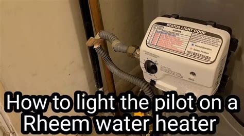 How To Light The Pilot On Your Rheem Water Heater Diy Youtube