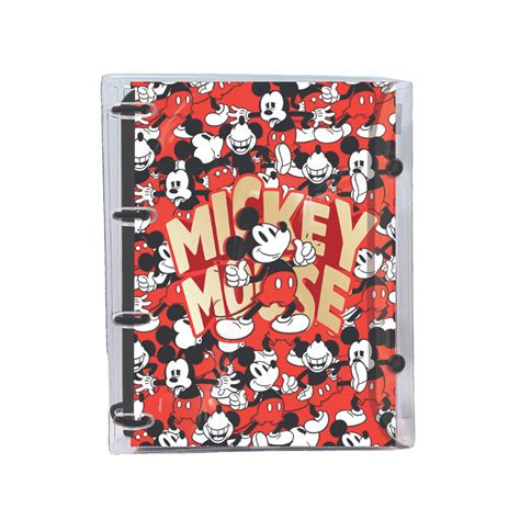 Fichário universitário 4 argolas Mickey mouse Dac Shopel Papelaria