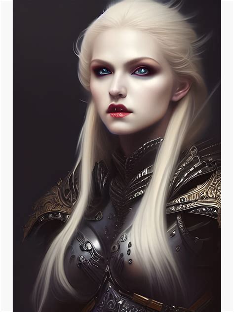 Sexy Blonde Dark Valkyrie Warrior Beautiful Artwork Sticker For Sale By Eliteijr Redbubble