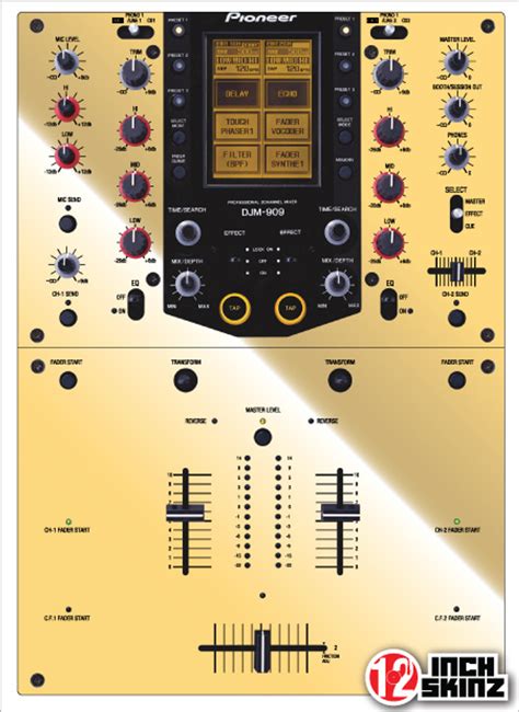 Pioneer Djm 909 Skinz Metallics 12inchskinz