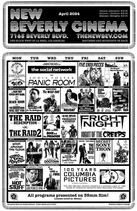 This April We Proudly Present A New Beverly Cinema