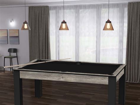 Billard Convertible Table 6 Personnes Texas Plateaux Dinatoires