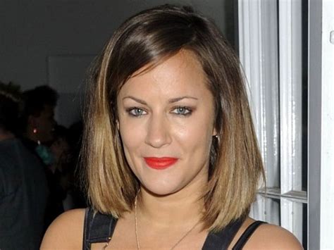 Caroline Flack Was Previously Rocking A Brunette Style Blonde Lob