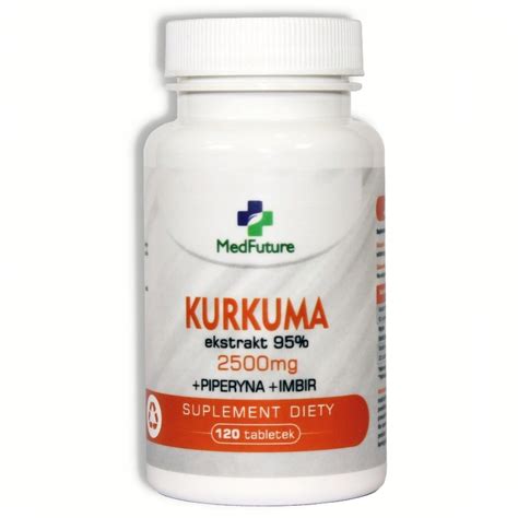 KURKUMA 2500mg IMBIR 500mg PIPERYNA 10mg 120tab 7607243104