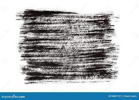 Black paint brush strokes stock illustration. Illustration of streak ...