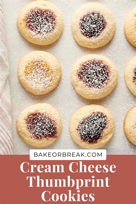 Jam Filled Cream Cheese Thumbprint Cookies Bake Or Break