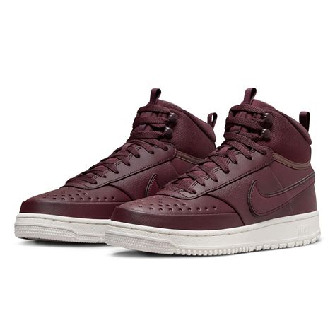 Nike Court Vision Mid Wntr Erkek Bordo Sneaker Ayakkab Dr