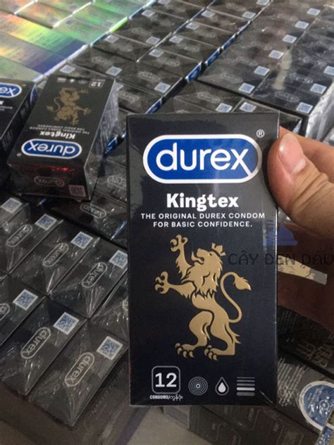 BCS Durex Kingtex 12c Bao cao su size nhỏ 49mm ôm sát vừa vặn