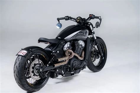 Custom Indian Scout Bobber Flaunts The Wildest Exhaust Pipes Weve Seen In A While Autoevolution