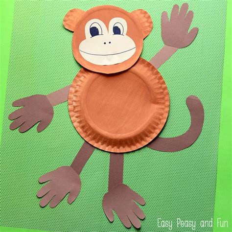 Paper Plate Monkey Fun Paper Plate Crafts For Kids Easy Peasy And Fun