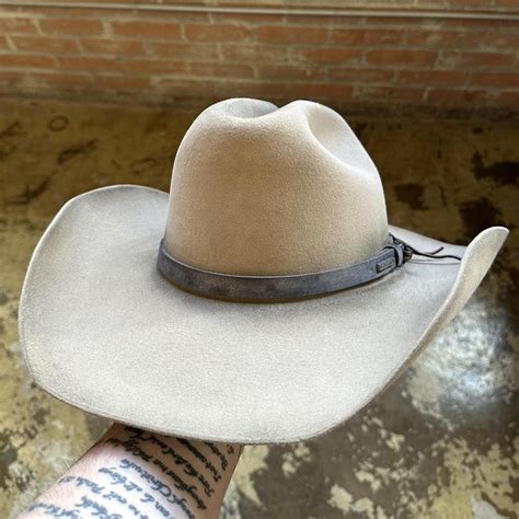 Stetson Mens Tan And Brown Hat Depop