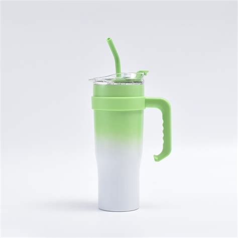 Jual Cod Oz Tumbler Stainless Dengan Sedotan Dan Pegangan Ml Hot And Cold Botol Minum