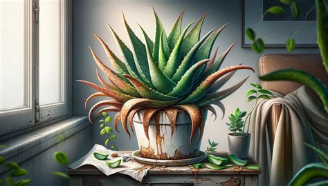 Aloe Vera Plant Turning Brown Kg Garden Supply