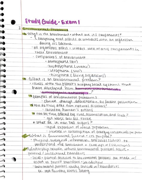 ENVS 1010 Exam 1 Study Guide ENVS1010 Studocu