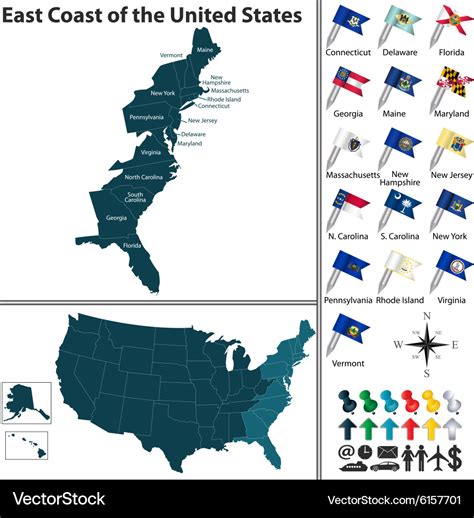 Us East Coast Blank Map