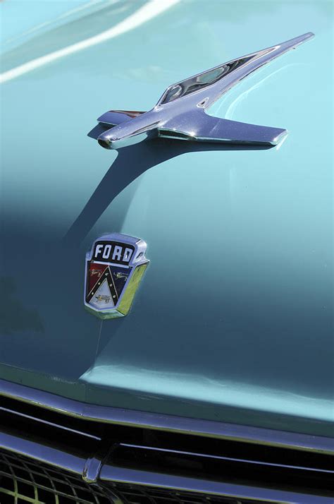 1955 Ford Hood Ornament Photograph By Jill Reger Pixels