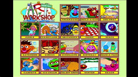 Pc Longplay Sesame Street Art Workshop Full Part2 Youtube