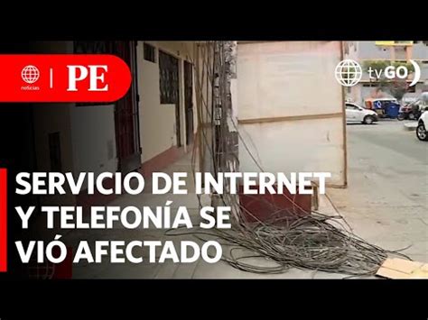 Mujer cortó cables y dejó sin internet a toda la cuadra Primera