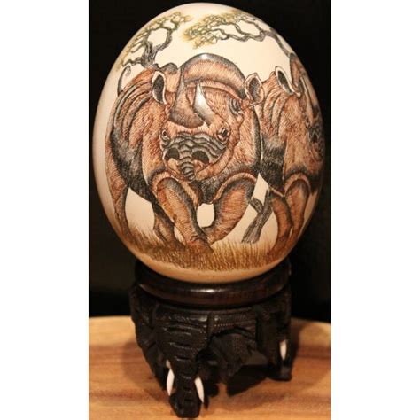 Polished Scrimshaw Egg G10d Asian Loft