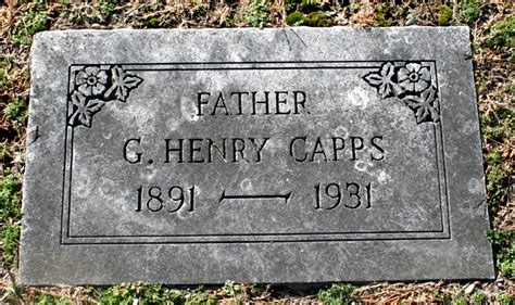 George Henry Capps 1891 1931 Find A Grave Memorial