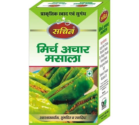 Powder Spicy Sachin Mirchi Achar Masala Packaging Type Box Packaging